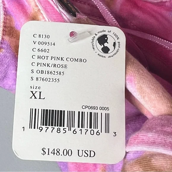 Free People Pink and Purple Floral Floral Printed Puffy Sleeve Bustier Blouse - Picture 3 of 6